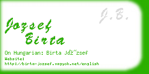 jozsef birta business card